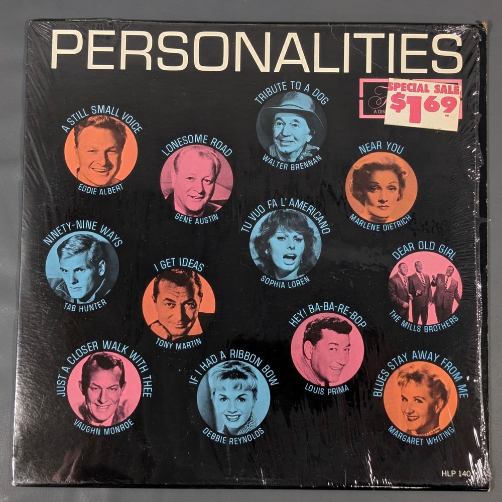 Personalities Various Artists Hamilton HLP 140 Louis Prima Debbie Reynolds LP